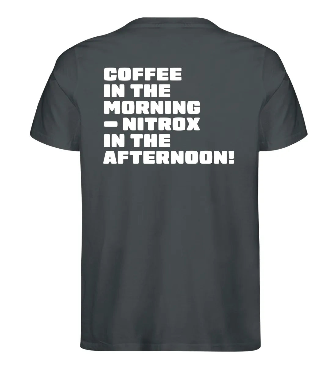 Coffee in the morning Backprint - 100 % Bio T-Shirt