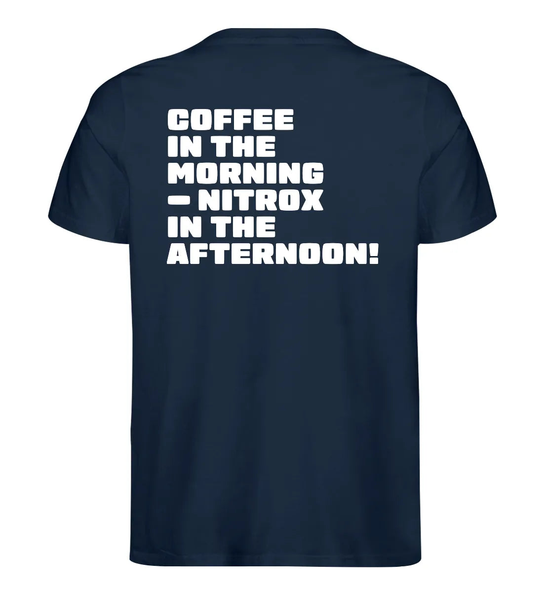 Coffee in the morning Backprint - 100 % Bio T-Shirt