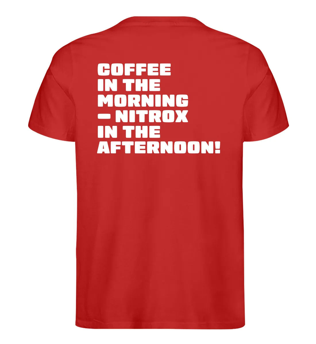 Coffee in the morning Backprint - 100 % Bio T-Shirt