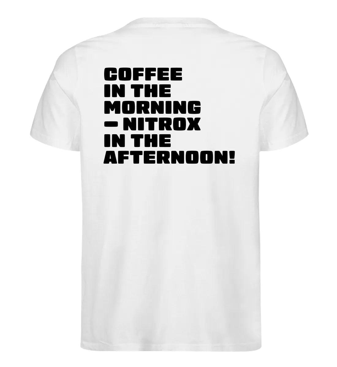 Coffee in the morning Backprint - 100 % Bio T-Shirt