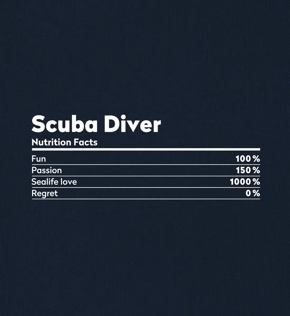 Scuba Diver Nutrition - 100 % Bio T-Shirt