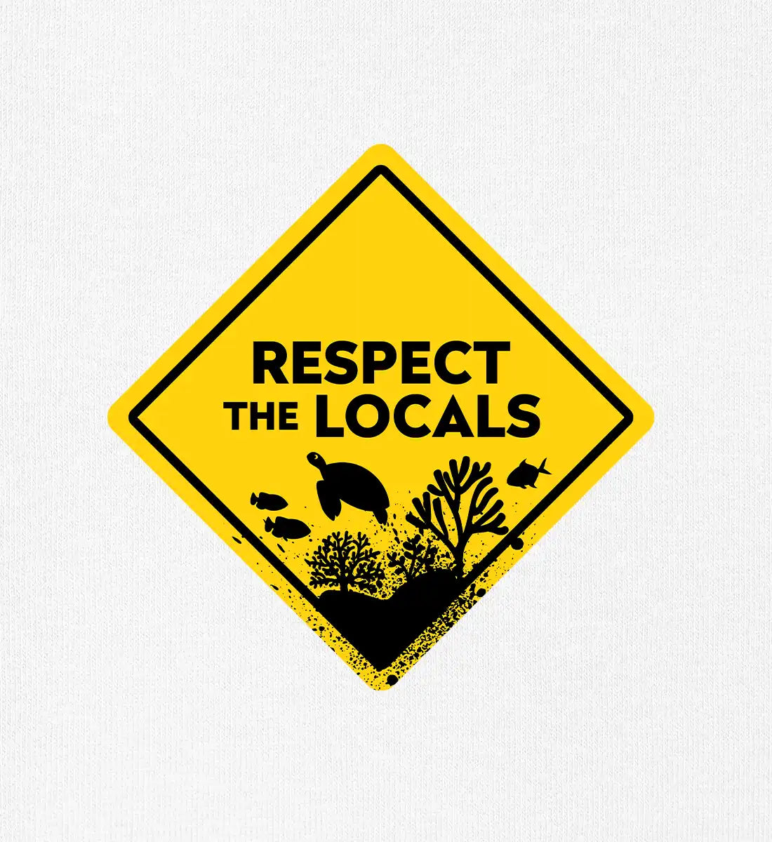 Respect the Locals / marinelife - 100 % Bio T-Shirt