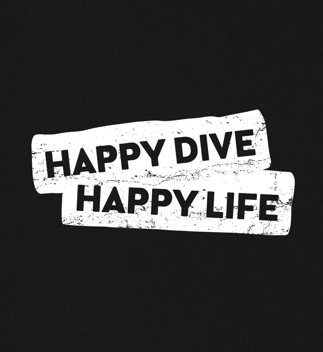 Happy Dive Happy Life - 100 % Bio Oversized T-Shirt