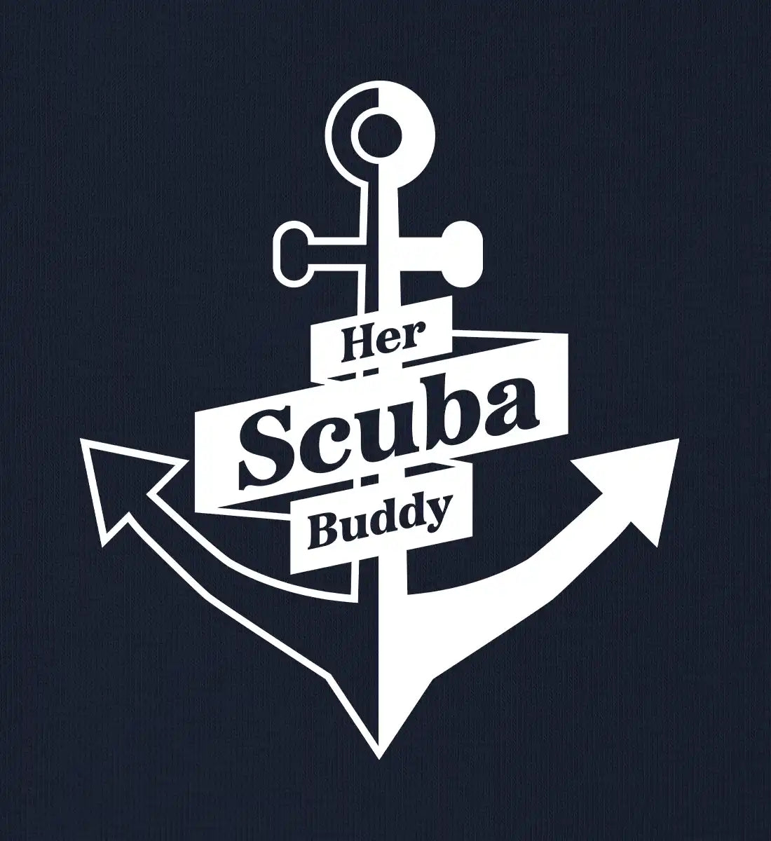 Her Scuba Buddy (bold) - Bio Hoodie