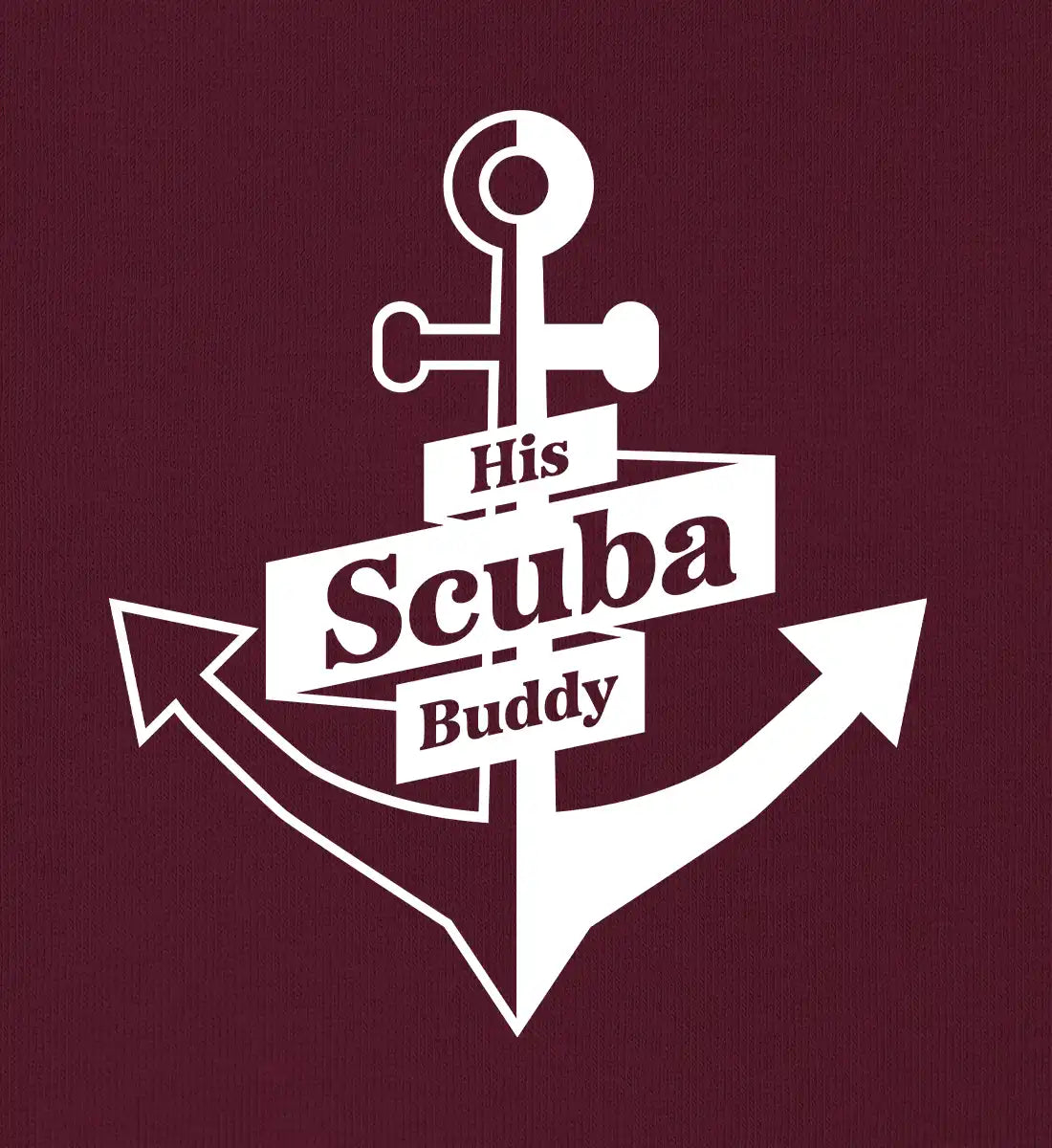 His Scuba Buddy (bold) - Bio Hoodie