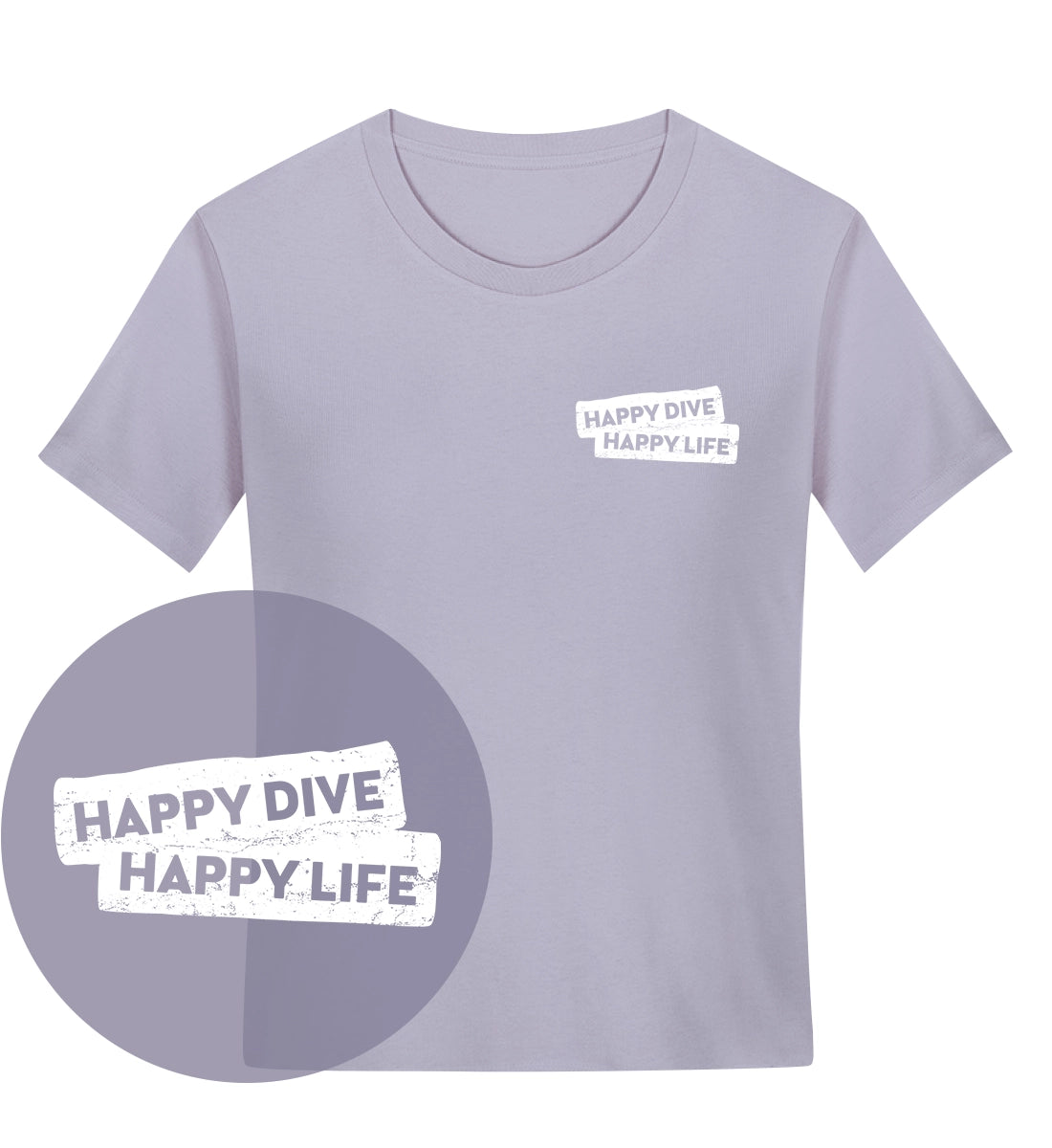 Happy Dive Happy Life - Bio Frauen T-Shirt