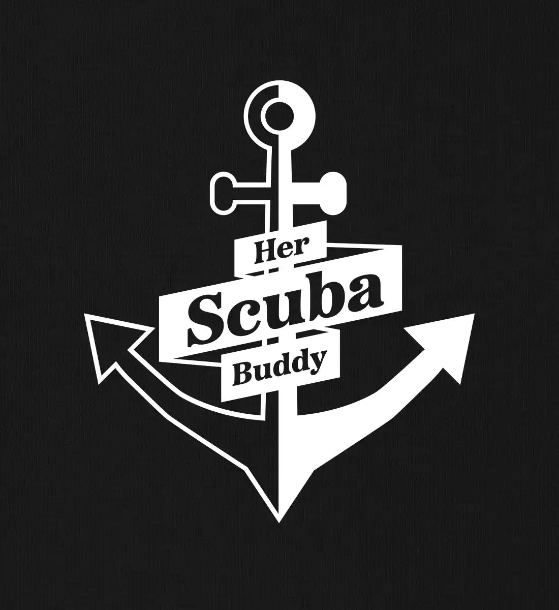Her Scuba Buddy (bold) - 100 % Bio Oversized T-Shirt