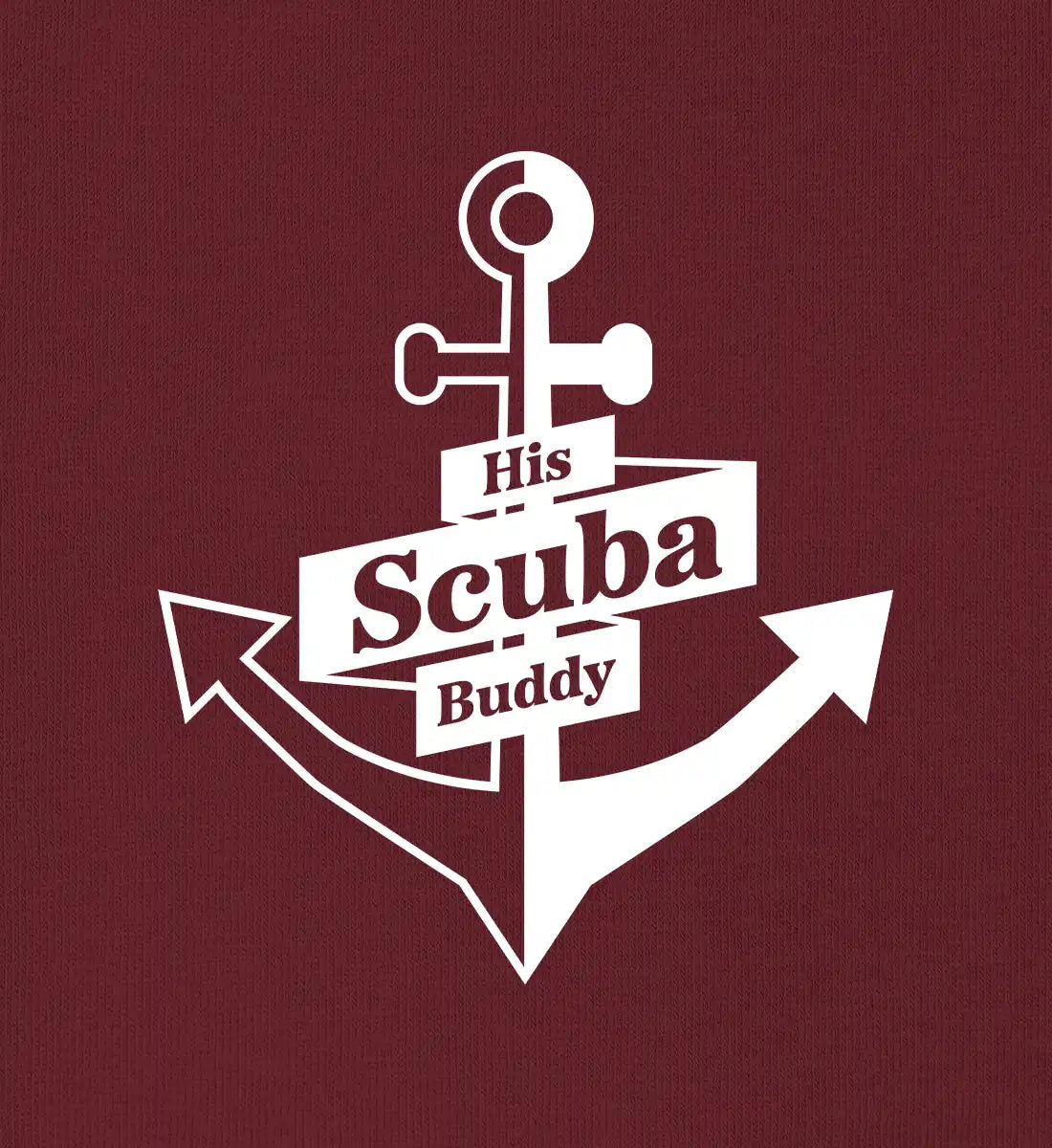 His Scuba Buddy (bold) - 100 % Bio Oversized T-Shirt