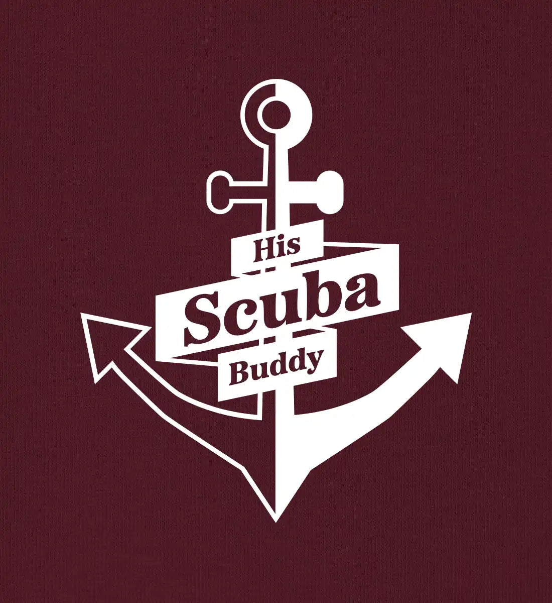 His Scuba Buddy (bold) - 100 % Bio T-Shirt