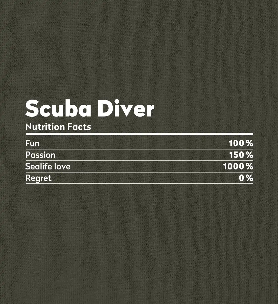 Scuba Diver Nutrition - Bio Sweater