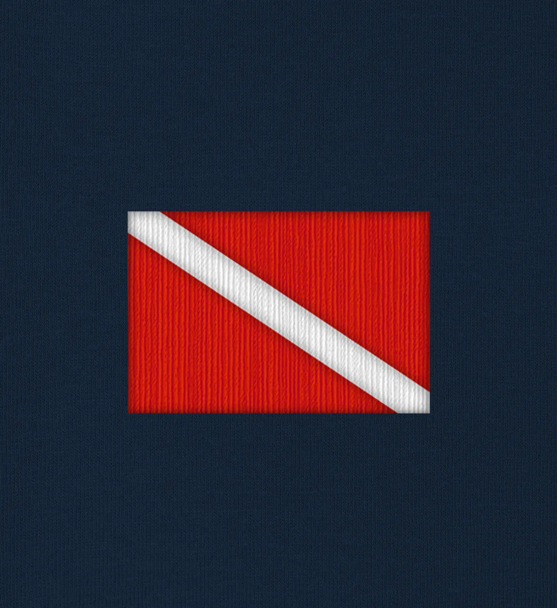 Taucherflagge gestickt - Bio Frauen T-Shirt mit Stick