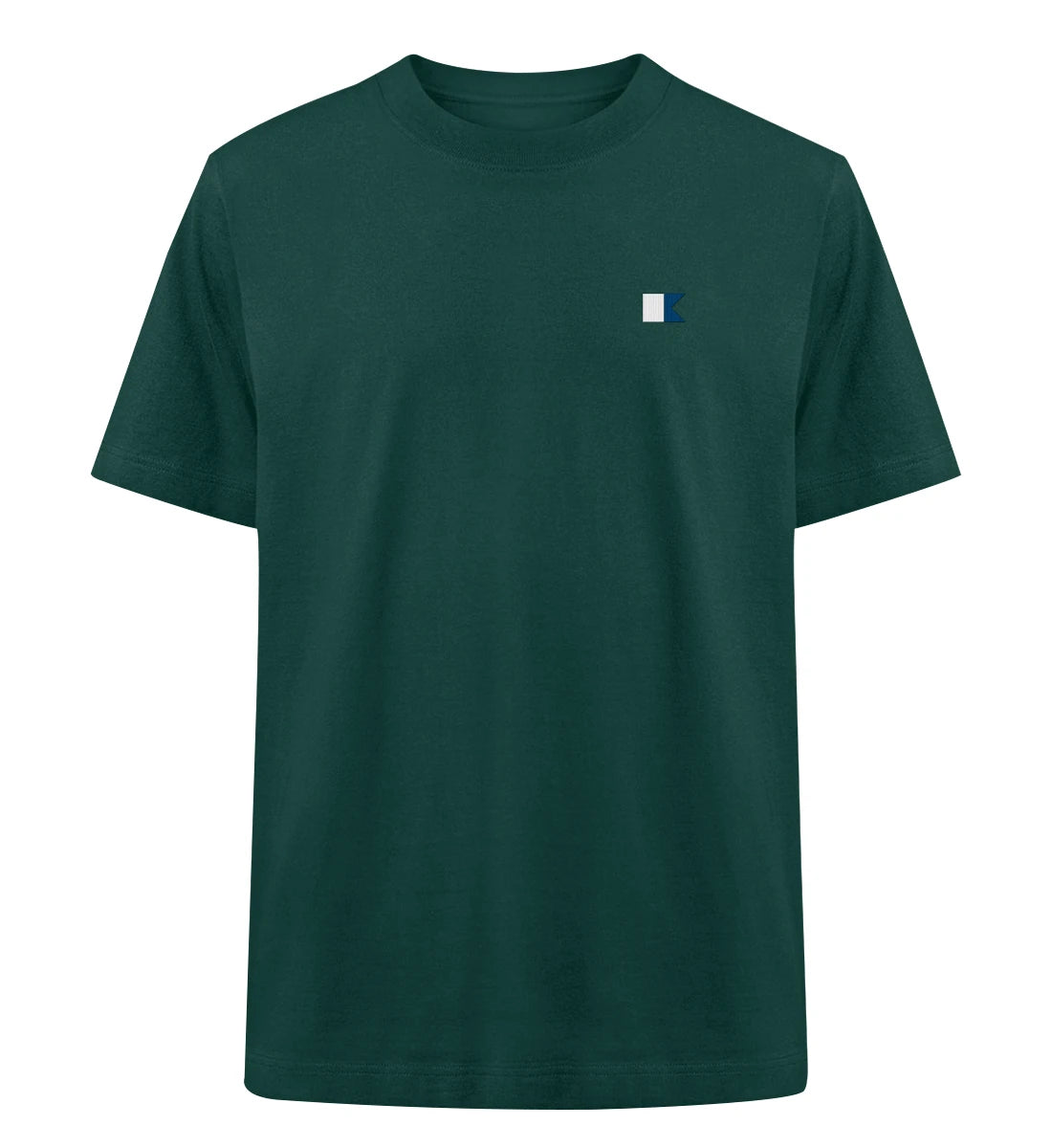 Alphaflagge gestickt - 100 % Bio Oversized T-Shirt mit Stick