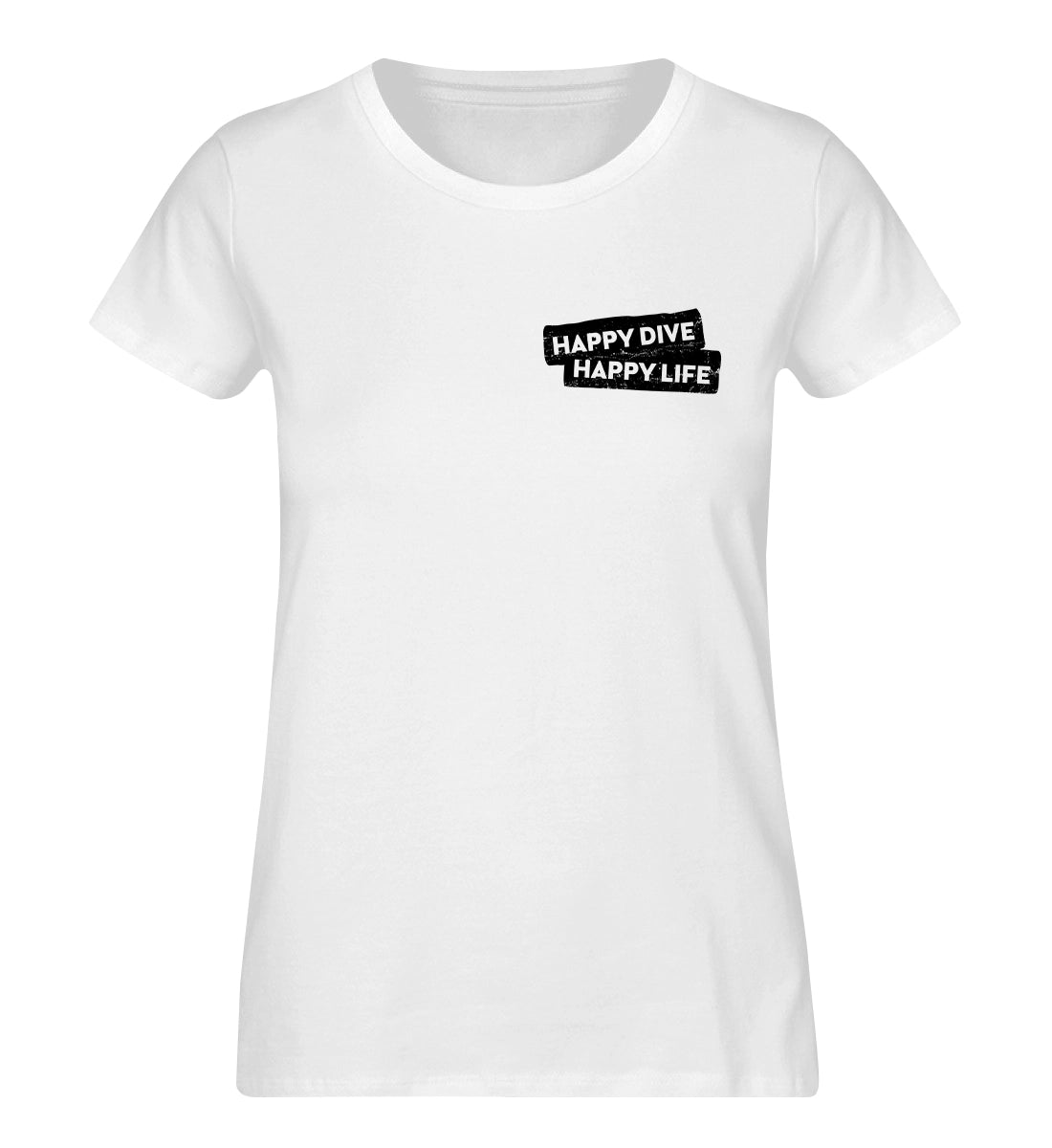 Happy Dive Happy Life - 100 % Bio Frauen T-Shirt