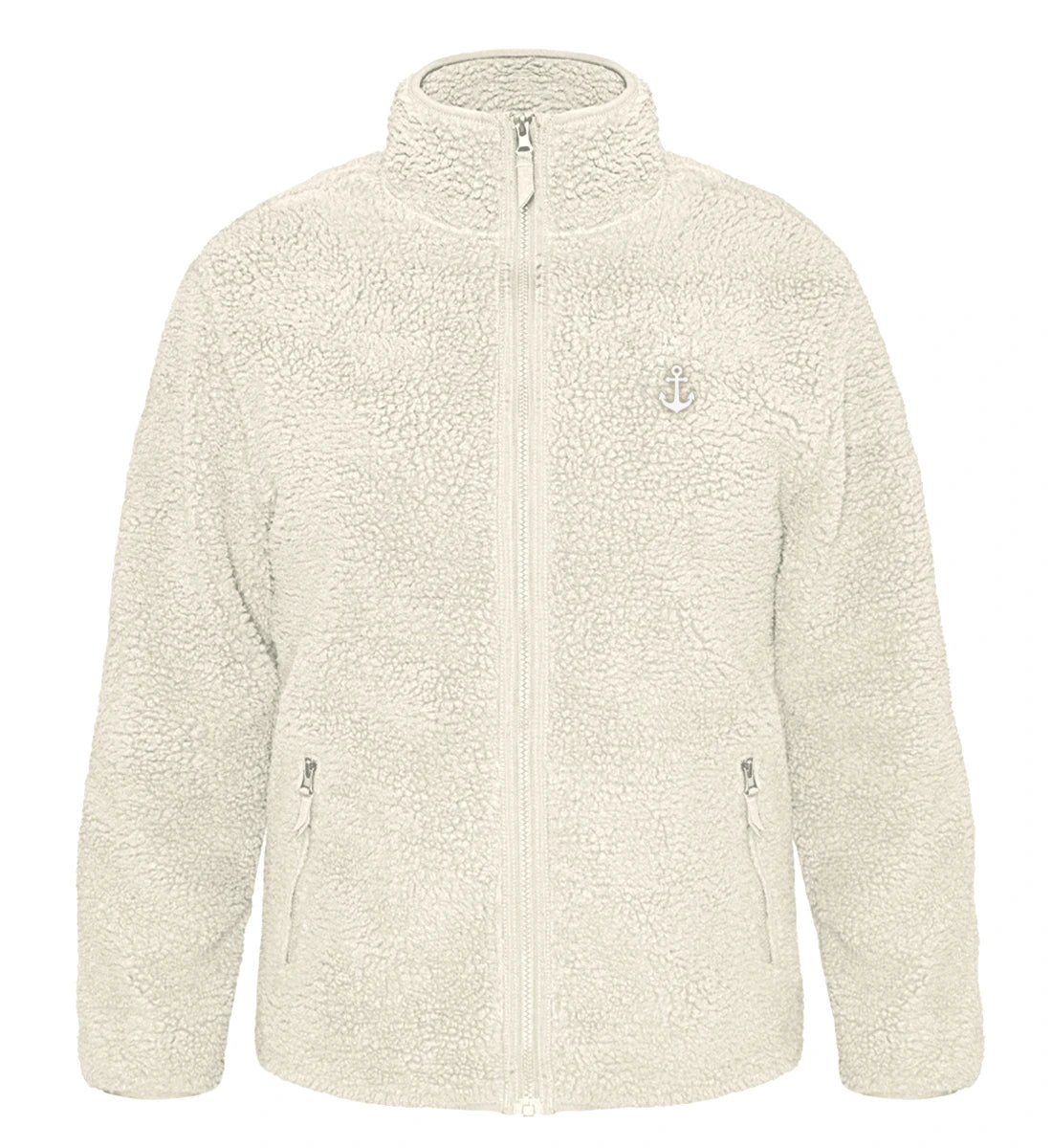 Anker gestickt - Organic Sherpa Jacke mit Stick