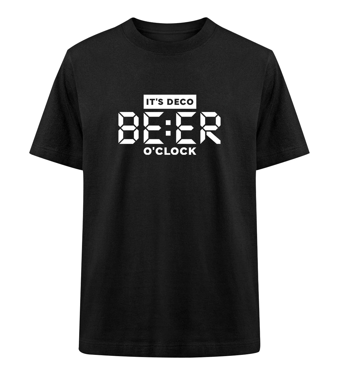 Deco Beer O'Clock - 100 % Bio Oversized T-Shirt