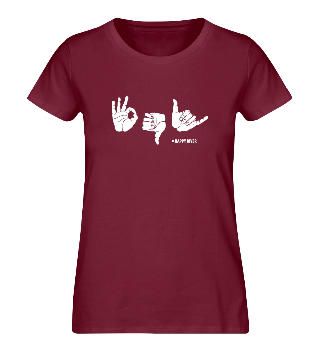 Happy Diver - 100 % Bio Frauen T-Shirt